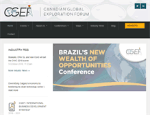 Tablet Screenshot of cgef.org